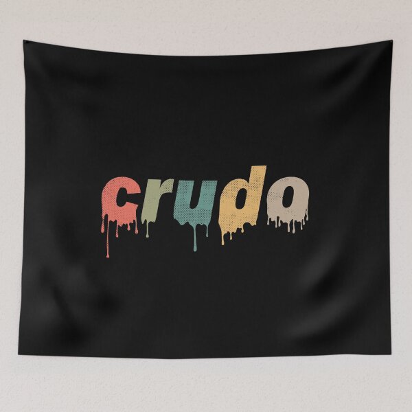 Item preview, Vintage Distressed Melting Dripping Crudo designed and sold by CrudoMerch.