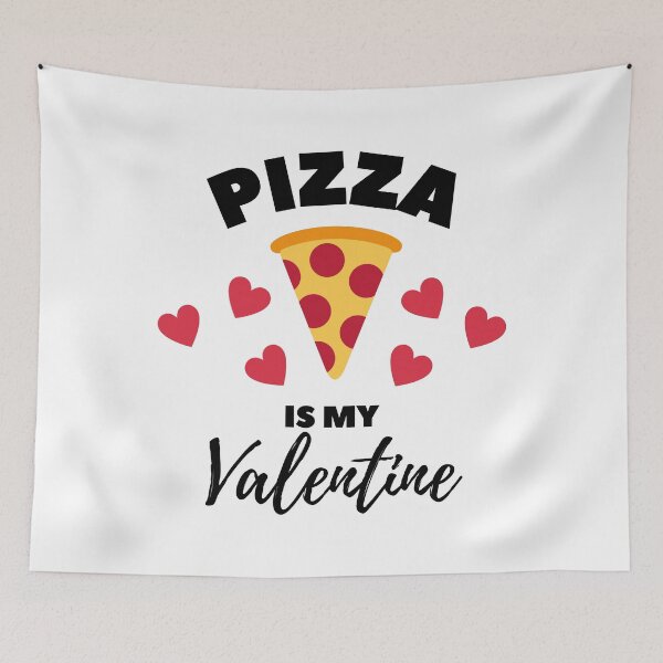 Item preview, Pizza is my Valentine Black Text designed and sold by JEL-Designs.