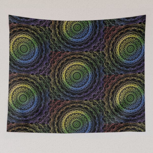 Item preview, Pride rainbow mandala designed and sold by EchoSkyArt.