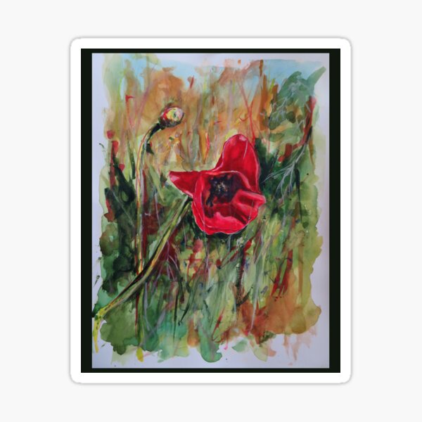 Poppy Sticker