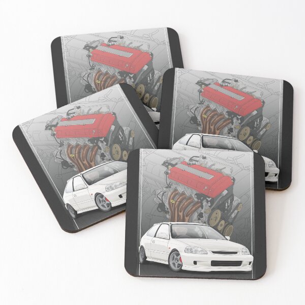 Item preview, Civic EK9 White with a B16b engine  designed and sold by ArtyMotive.