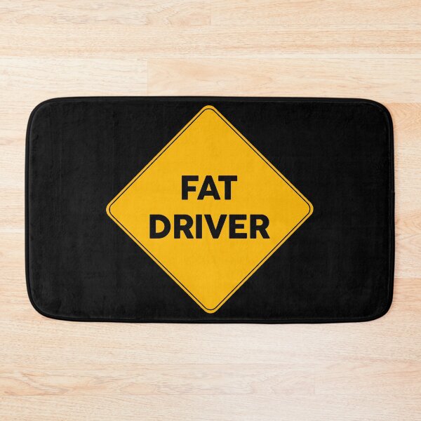 Item preview, Fat Driver | Yellow Road Sign  designed and sold by FriendsList.