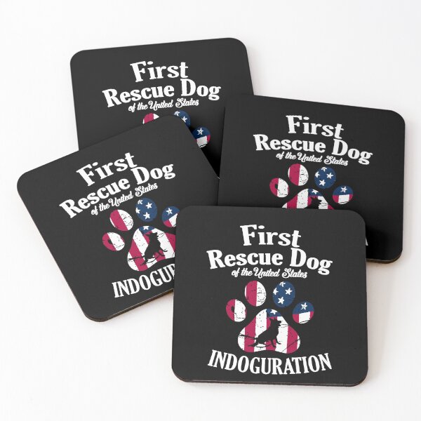 Item preview, First Indoguration Day Dog Funny Inauguration Day 1st Rescue Dog designed and sold by RainbowPandas.