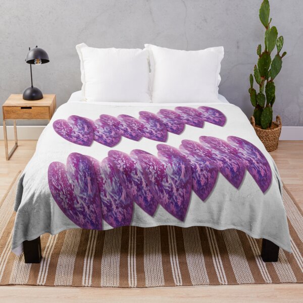 Aperçu de l'œuvre Coeurs violets créée et vendue par customgiftstore.