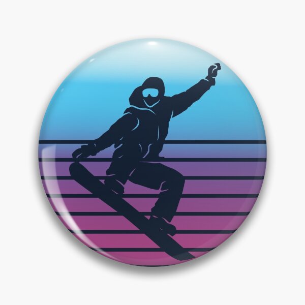 Item preview, Cool Snowboarder Doing a Trick Retro Vintage 80s & 70s Style designed and sold by CoolSilhouettes.