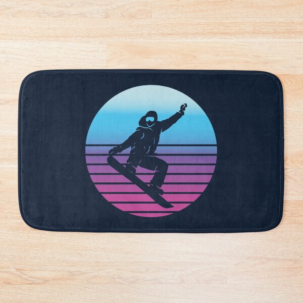 Item preview, Cool Snowboarder Doing a Trick Retro Vintage 80s & 70s Style designed and sold by CoolSilhouettes.