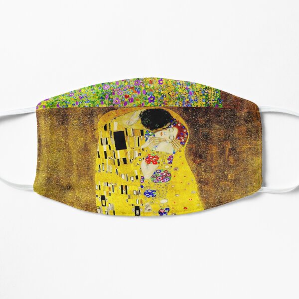 The Kiss by Gustav Klimt | Liebespaar - The Lovers Flat Mask