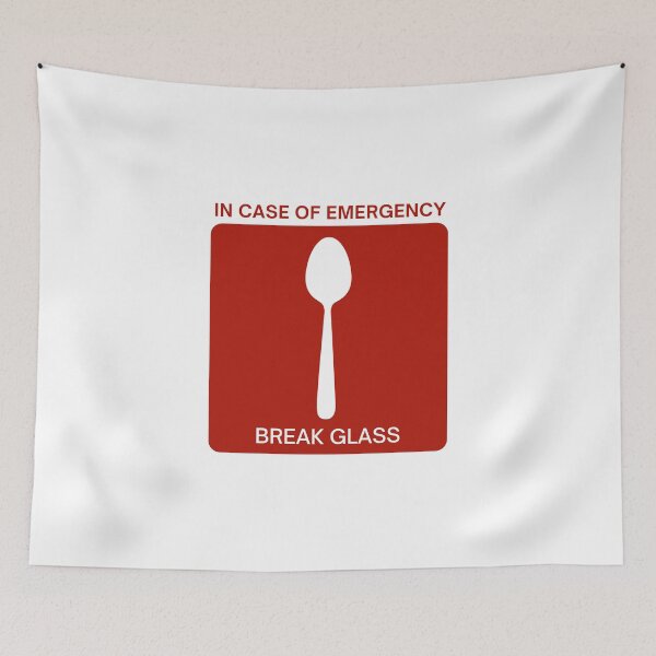 Item preview, Emergency Spoons For Spoonies - Break Glass In Case Of Emergency  designed and sold by N44Prints.