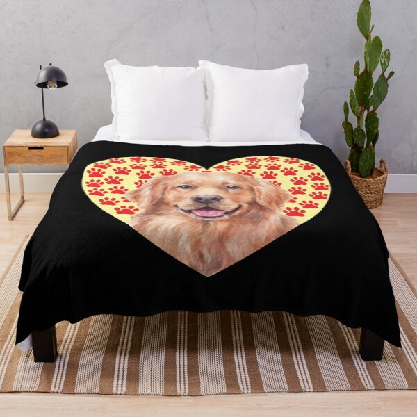 Item preview, funny golden retriever face art heart paw valentines day gifts designed and sold by alaechamlal.