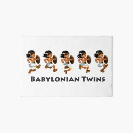 Basir sprinting in Babylonian Twins Art Board Print