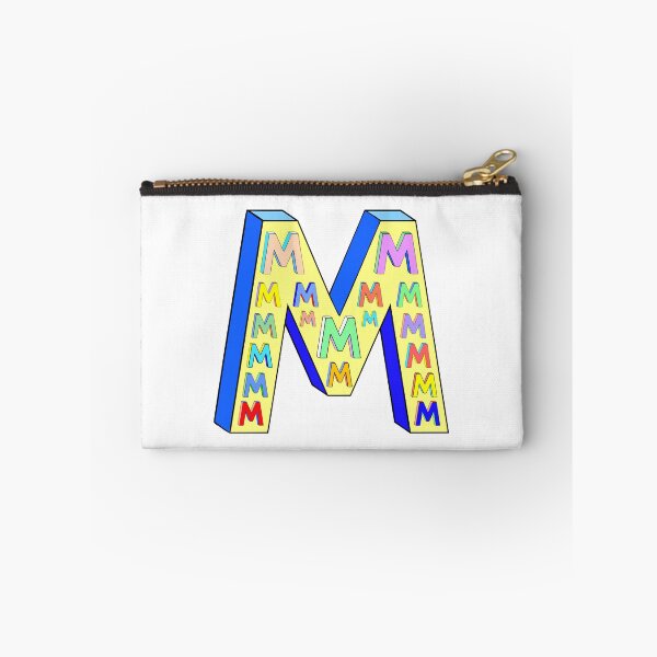 Item preview, Big Letter M, Little Letter Ms (yellow and blue) designed and sold by artfulnotebook.