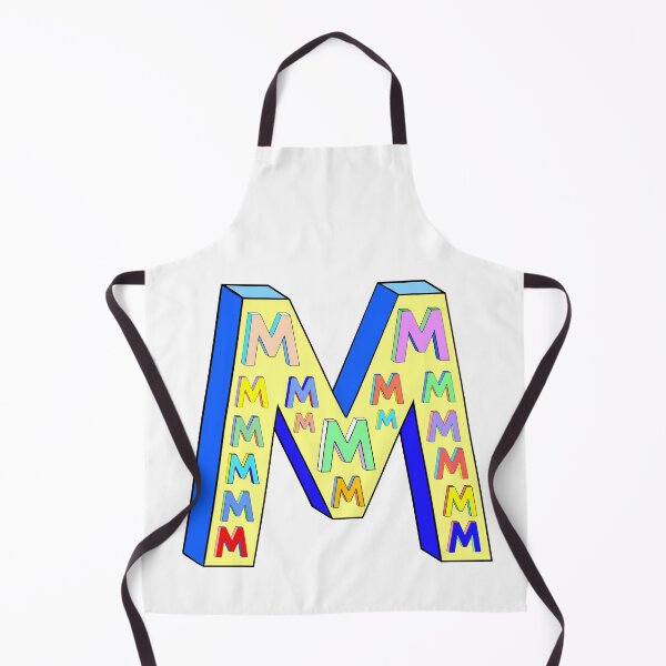 Item preview, Big Letter M, Little Letter Ms (yellow and blue) designed and sold by artfulnotebook.
