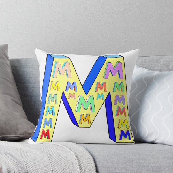 Item preview, Big Letter M, Little Letter Ms (yellow and blue) designed and sold by artfulnotebook.