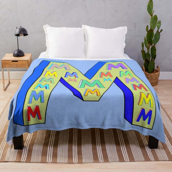 Item preview, Big Letter M, Little Letter Ms (yellow and blue) designed and sold by artfulnotebook.