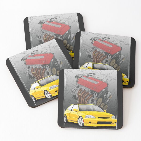Item preview, Civic EK9 Yellow with a B16b engine  designed and sold by ArtyMotive.