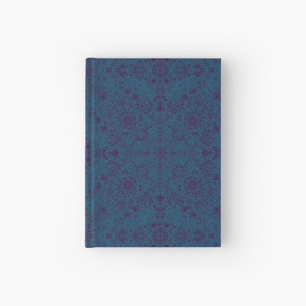 motif répétés lapins et personnages féminins Carnet cartonné