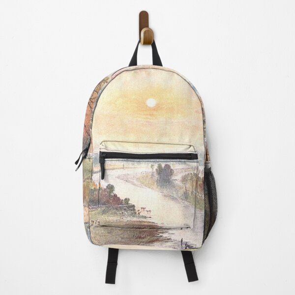 Item preview, Looking towards Melrose in the evening | Vintage Illustration designed and sold by yourscotborders.