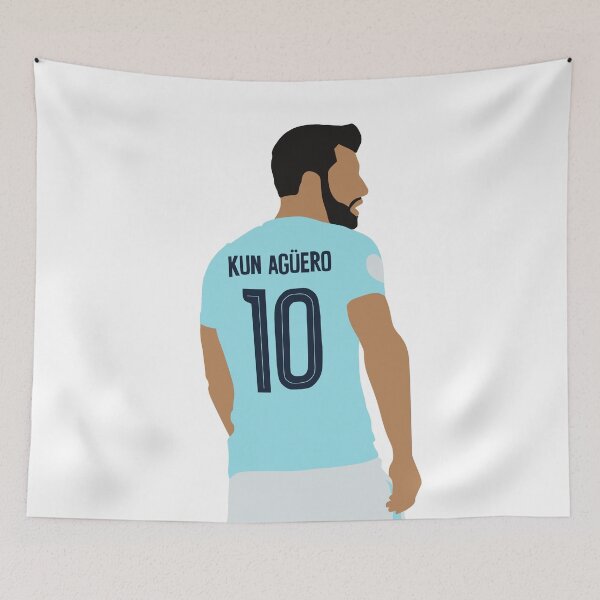 Item preview, Sergio Aguero Block Art designed and sold by HTWallace.