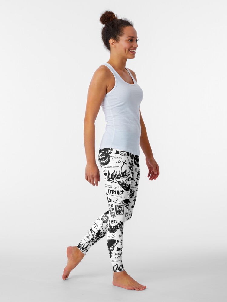 Alternate view of Harry - All Tattoos Leggings