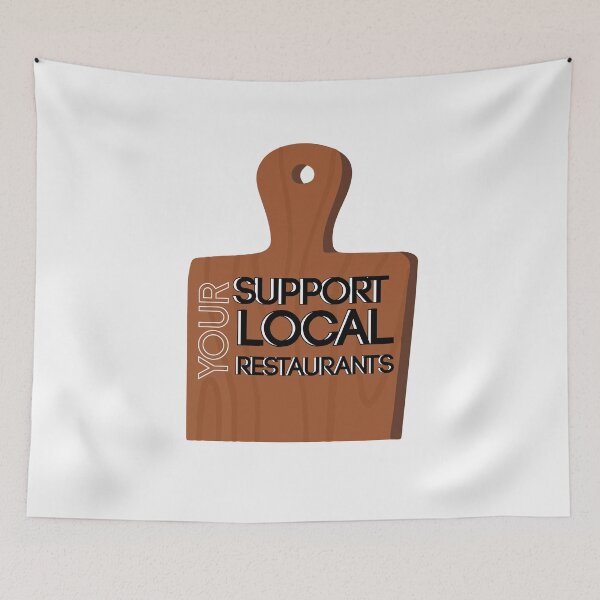 Item preview, Support Your Local Restaurants, help a local restaurant   designed and sold by HananDesign13.