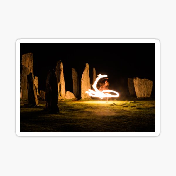 The Callanish fire dragon Sticker