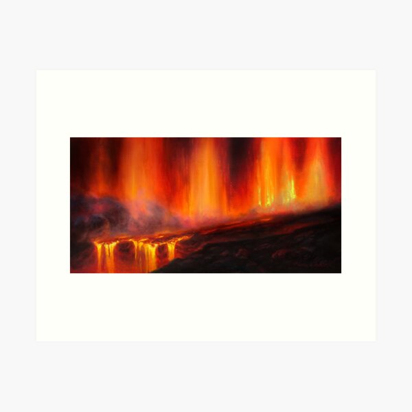 Item preview, Erupting Kilauea Volcano on the Big Island of Hawaii - Lava Curtain designed and sold by Karen Whitworth.