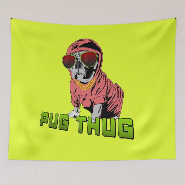 Item preview, Pug Thug designed and sold by RGIllustrations.