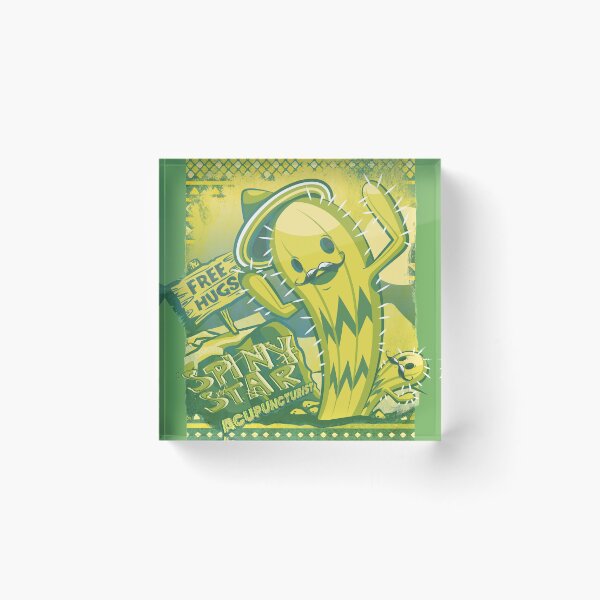 Item preview, Cactus Acupuncturist designed and sold by NicoNicoNEET.