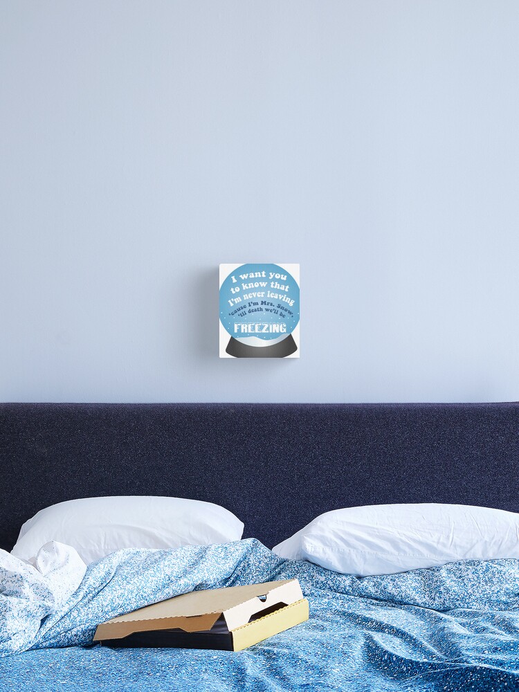 Snowman Lyrics Design Canvas Print By Artsyjulez Redbubble