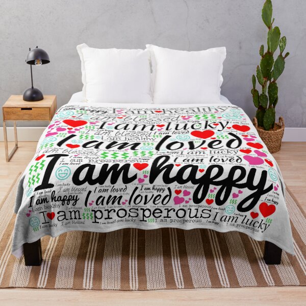 Item preview, I am - Loved, Lucky, Blessed, Happy, Healthy, Prosperous designed and sold by frankie5368.