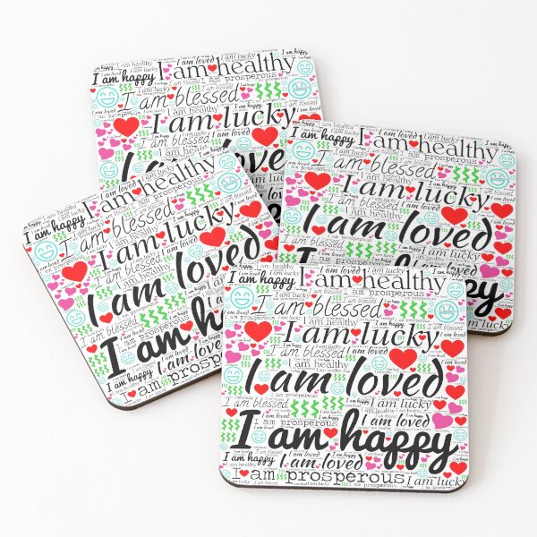 Item preview, I am - Loved, Lucky, Blessed, Happy, Healthy, Prosperous designed and sold by frankie5368.