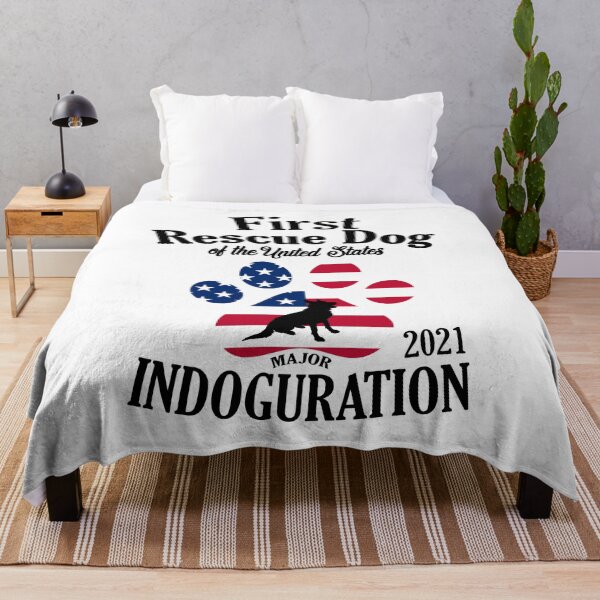 Item preview, Major Indoguration Day Dog Funny Inauguration Day 1st Rescue Dog designed and sold by RainbowPandas.