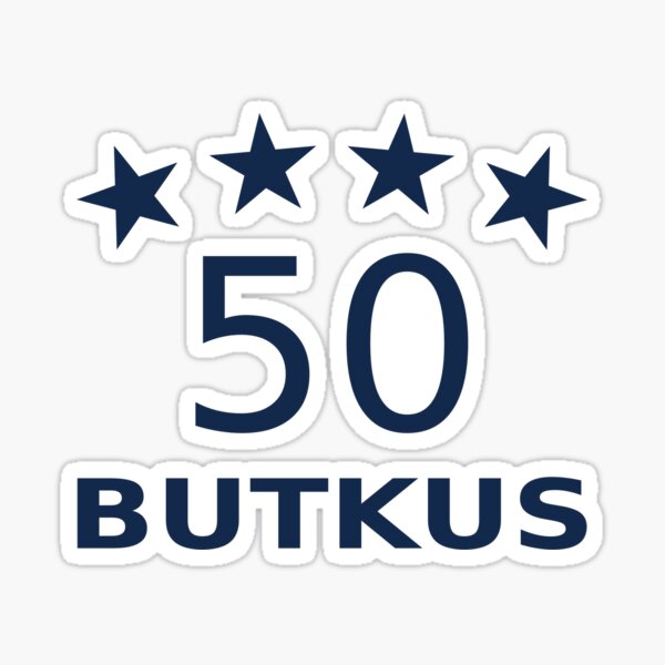 Aperçu de l'œuvre Logo du casque Dick Butkus numéro 50 créée et vendue par Wil-linois.