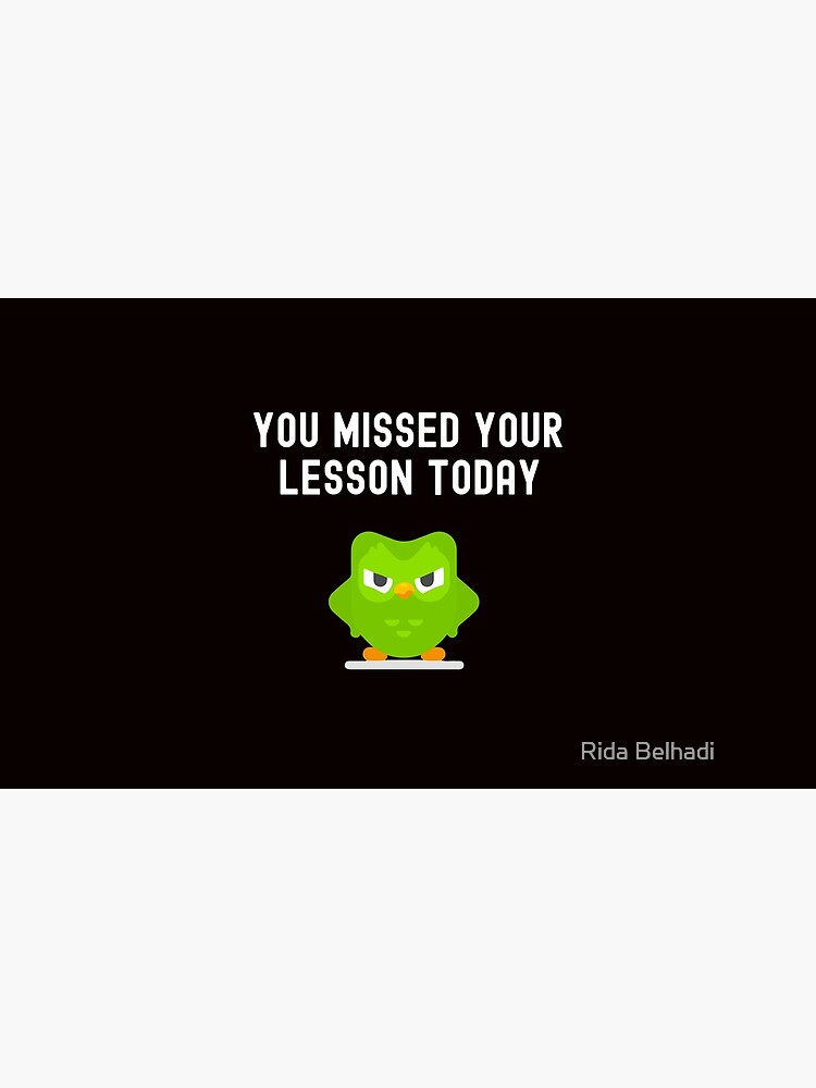 You Missed Your Lesson Today Duolingo Memes Coffee Mug For Sale By