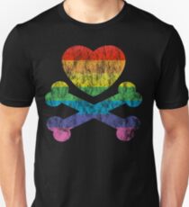 heart and crossbones Unisex T-Shirt