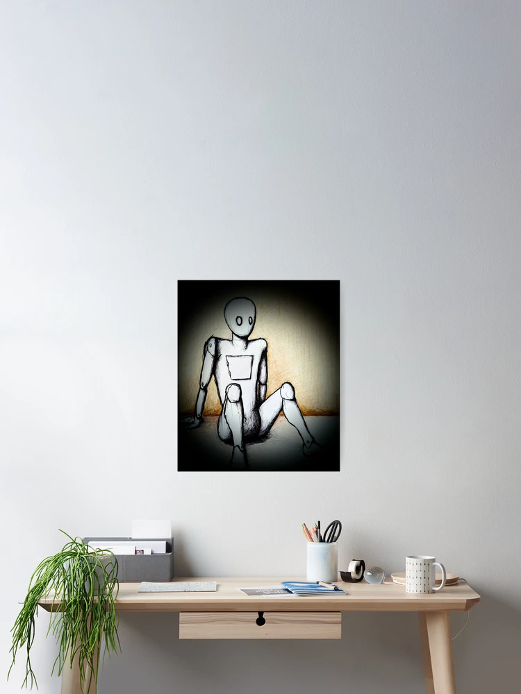 Aperçu 2 sur 3. Poster avec l'œuvre Android créée et vendue par Shellavision.