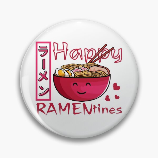 Item preview, Cute Ramen Noodles Soup Happy Ramentines | Kawaii Japanese Valentines Pun designed and sold by InkItStudio.
