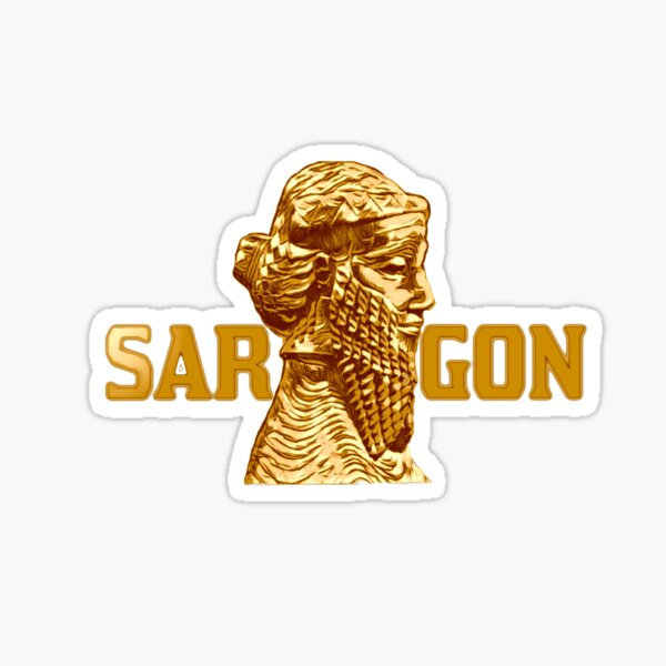 Assyrian Golden King Sargon Sticker