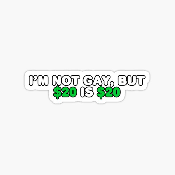 No soy gay, pero ... Pegatina