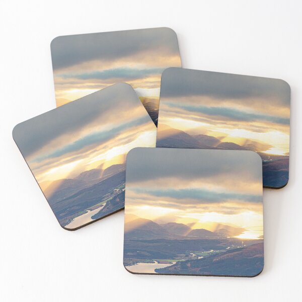 Item preview, Crepuscular Rays Across Lochaber designed and sold by ScotLandscapes.