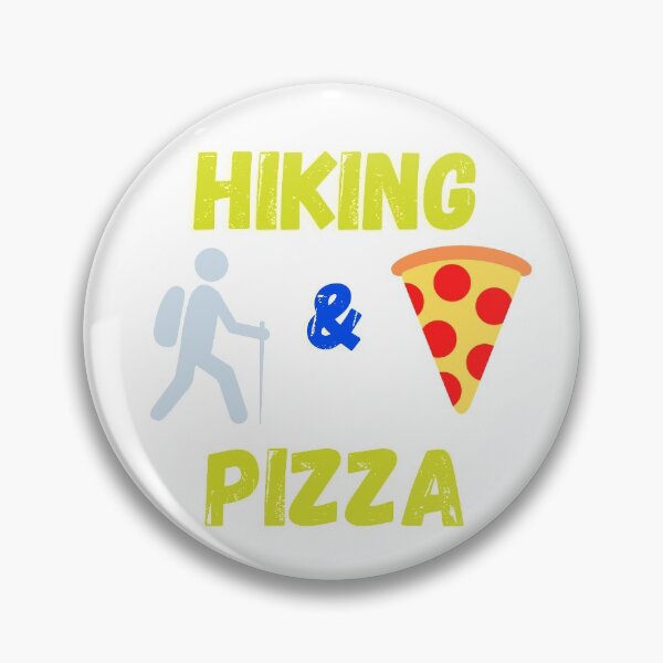 Item preview, Hiking & Pizza  designed and sold by BadLatitude.
