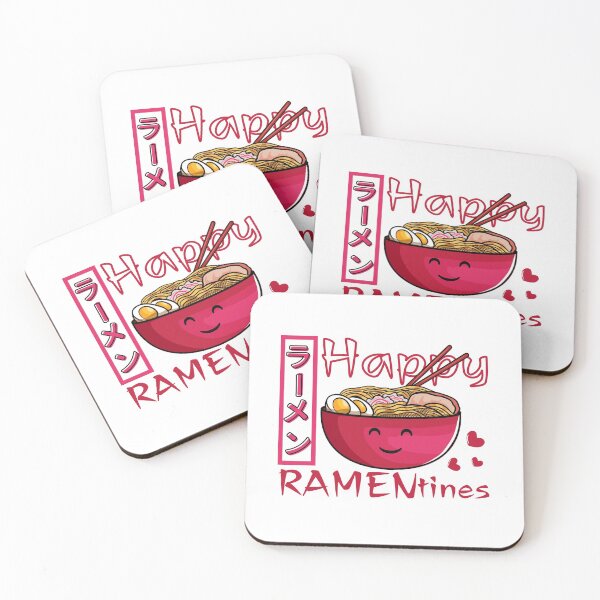 Item preview, Cute Ramen Noodles Soup Happy Ramentines | Kawaii Japanese Valentines Pun designed and sold by InkItStudio.