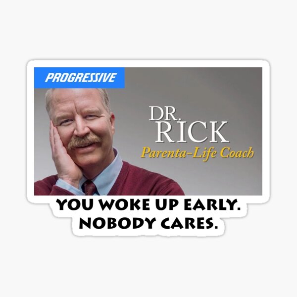 Dr. Rick - Progressive Parent Life Coach" Sticker by smoggysmoggy |  Redbubble
