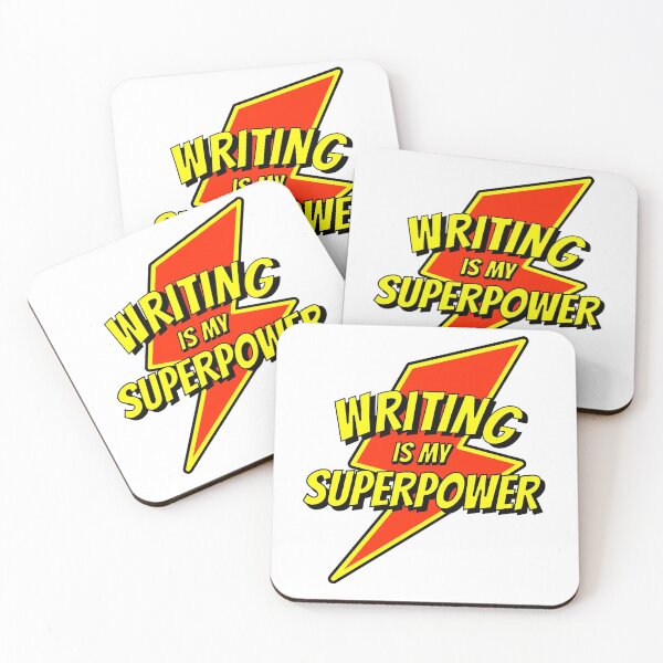 Item preview, Writing Is My Superpower designed and sold by Scottees.