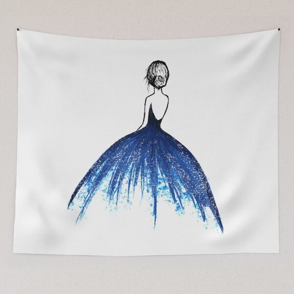 Item preview, Ballgown Girl Blue designed and sold by Olivia Ossege.