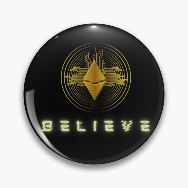 Item preview, Ethereum, Believe, Believe in Ethereum, Ether, ETH, to the moon, Crypto, Krypto, Blockchain, HODL, Trading, Bitcoin, BTC, cryptocurrency designed and sold by karlsageder.