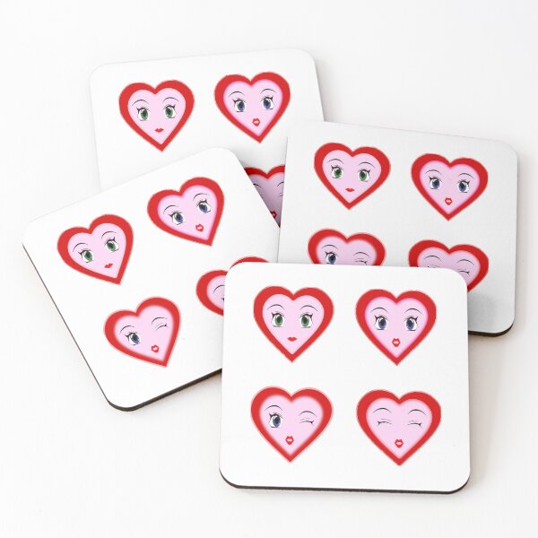 Artikelvorschau, Alles Gute zum Valentinstag Herz Gesichter entworfen und verkauft von teledesign.