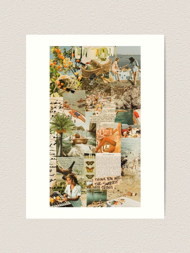 PALM TREE SUMMER VSCO AESTHETIC COLLAGE Art Board Print for Sale by  abbymoriartyy