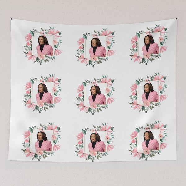 Item preview, Kamala Harris "Floral Portrait" designed and sold by itsmebecca.