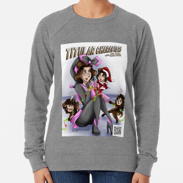 Eva being captured by Christmas clones Lightweight Sweatshirt